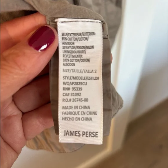 James Perse Olive Utility Jacket - Picture 6 of 6